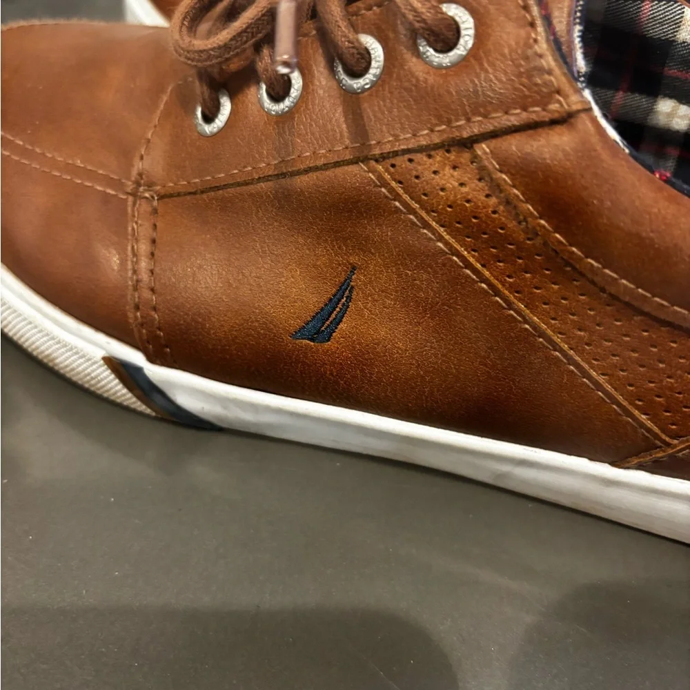 Nautica Brown Kids Lace-Up Shoes